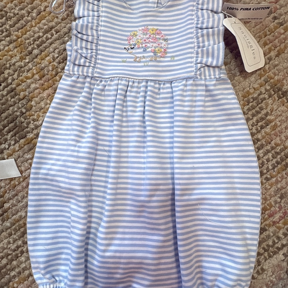 Blue Striped Kids Bodysuit